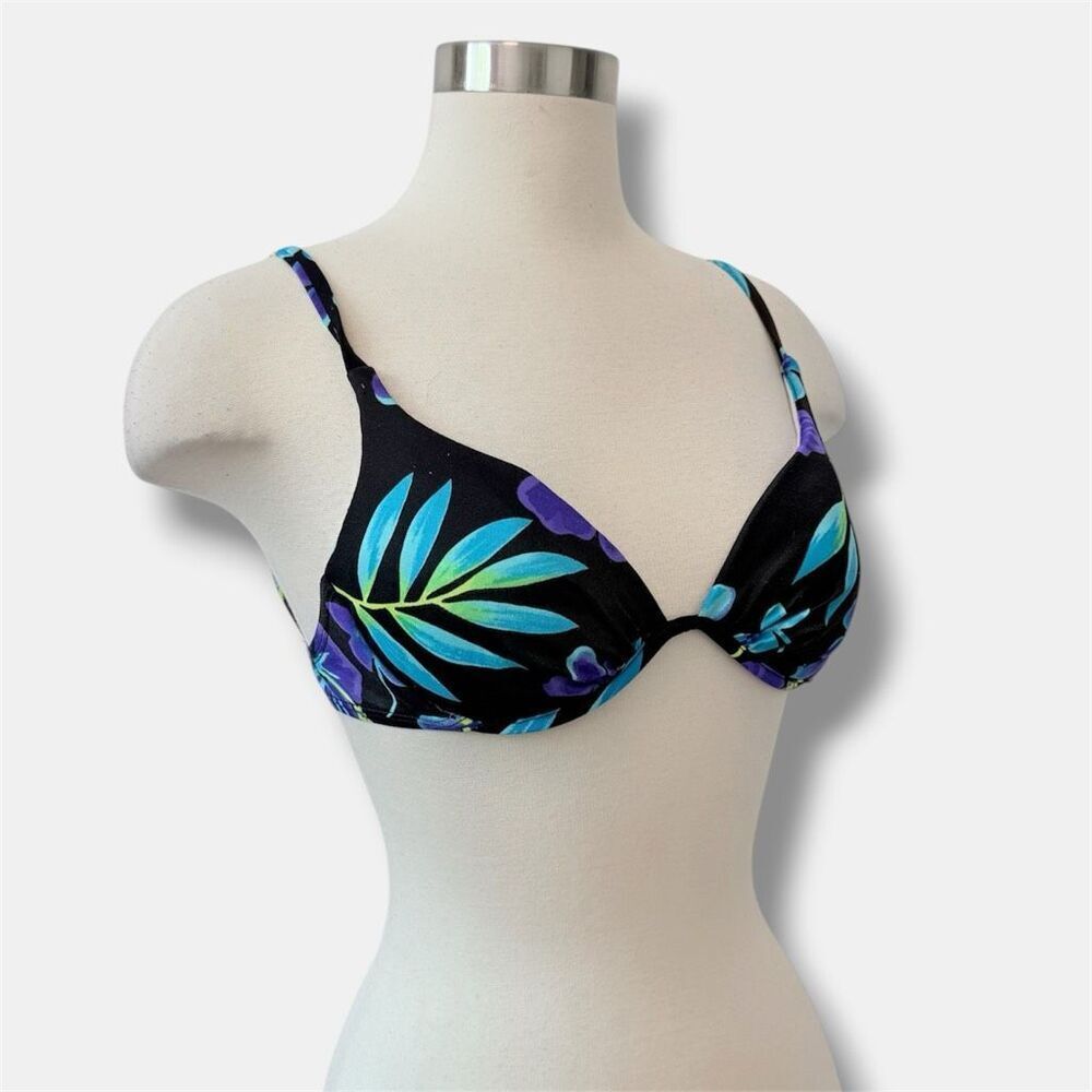 Vintage Catalina 90s Padded Bikini Top Bathing Suit Swim Medium